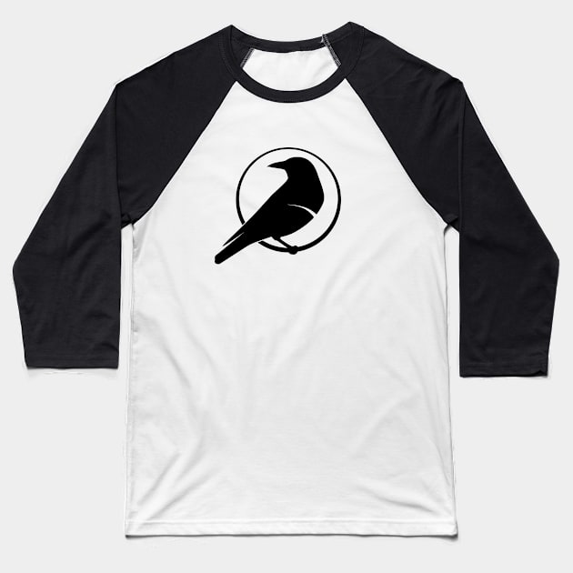 Broken Crow Underground Arts Logo Baseball T-Shirt by Naturally Curvy